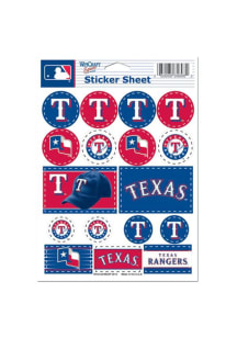 Texas Rangers 5x7 Sheet of Stickers - Red