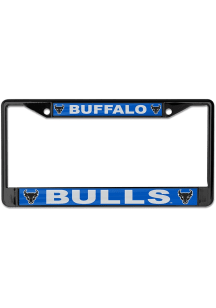 Buffalo Bulls Black Chrome License Plate Frame - Black