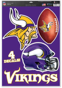 Minnesota Vikings 11x17 Auto Decal - Purple