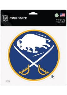 Buffalo Sabres 8x8 Perfect Cut Auto Decal - Blue