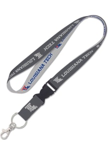 Louisiana Tech Bulldogs charcoal Lanyard - Red