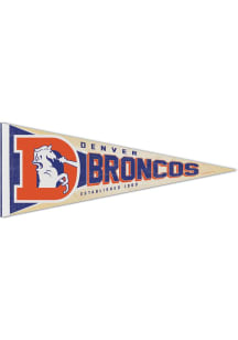 Denver Broncos Team Retro Logo Pennant - Navy Blue