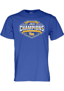 Blue 84 Pitt Panthers Blue 2024 ACC Volleyball Champions Short Sleeve T Shirt