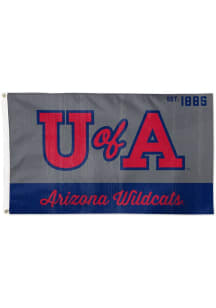 Arizona Wildcats Vintage Silk Screen Grommet Flag - Cardinal
