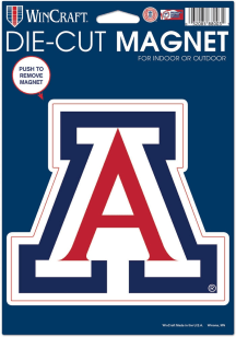 Arizona Wildcats 6.25x9 Die Cut Car Magnet - Cardinal