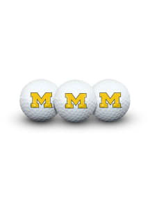 Michigan Wolverines 3 Pack Golf Balls