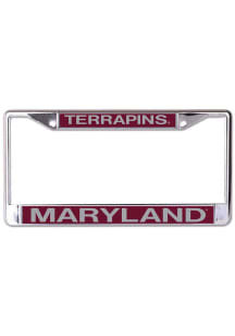 Maryland Terrapins Glitter License Plate Frame - Red