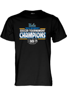Blue 84 UCLA Bruins Black 2024 Big Ten Womens Soccer Champions Short Sleeve T Shirt