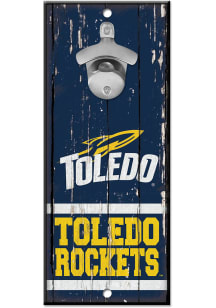 Toledo Rockets Bottle Opener Sign - Blue