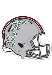 Ohio State Buckeyes Wooden Helmet Sign - Red