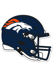 Denver Broncos Wooden Alternate Helmet Sign - Navy Blue