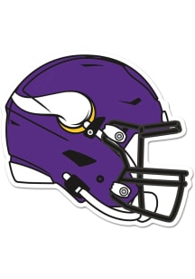 Minnesota Vikings Wooden Helmet Sign - Purple