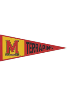 Maryland Terrapins 13x32 Primary Logo Pennant - Red