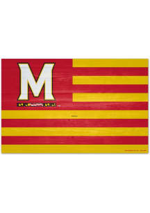 Maryland Terrapins 11x17 Americana Sign - Red