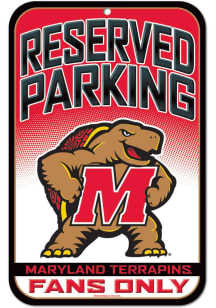 Maryland Terrapins 11x17 Reserved Parking Sign - Red
