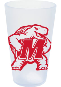 Maryland Terrapins 16oz Frosted Silicone Pint Glass - Red