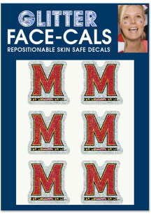 Maryland Terrapins Team Logo 6pk Glitter Tattoo