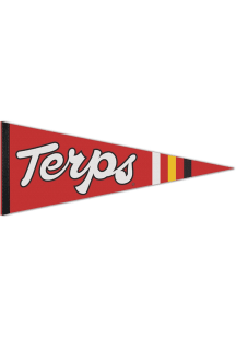 Maryland Terrapins Premium Stripe Pennant - Red