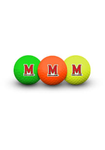 Maryland Terrapins 3 Pack Golf Balls