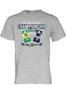Blue 84 Big Ten Grey 2024 Big Ten Football Championship Tickets Short Sleeve T Shirt