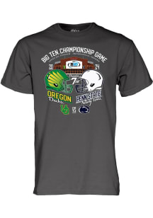Blue 84 Big Ten Charcoal 2024 Big Ten Football Championship Stadium Short Sleeve T Shirt
