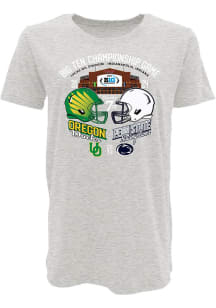 Blue 84 Big Ten Womens Grey 2024 Big Ten Football Championship Stadium Short Sleeve T-Shirt