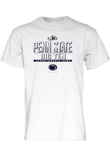 Blue 84 Penn State Nittany Lions White 2024 Big Ten Football Championship Schedule Short Sleeve T..
