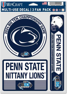 Penn State Nittany Lions 2024 Big Ten Championship 3pk Auto Decal - Blue
