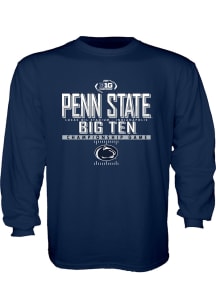 Blue 84 Penn State Nittany Lions Youth Navy Blue 2024 Big Ten Football Game Long Sleeve T-Shirt
