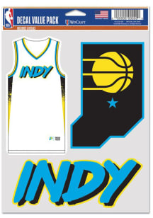 Indiana Pacers 2031 City Edition Fan Pack Decal Auto Decal - Navy Blue