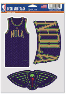 New Orleans Pelicans 2034 City Edition Fan Pack Decal Auto Decal - Navy Blue