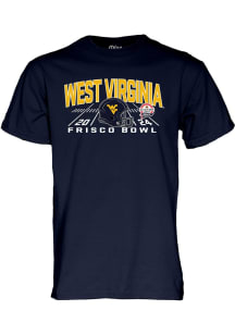 Blue 84 West Virginia Mountaineers Navy Blue Football 2024 Frisco Bowl Bound Short Sleeve T Shirt