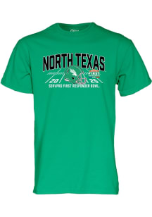 Blue 84 North Texas Mean Green Kelly Green Football 2024 First Responder Bowl Bound Short Sleeve T..