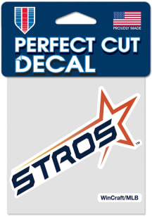 Houston Astros City Connect 4x4 Auto Decal - Navy Blue