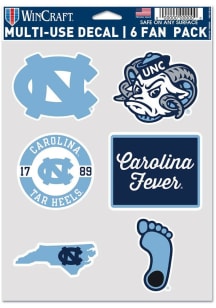 North Carolina Tar Heels 6pk Fan Auto Decal - Light Blue