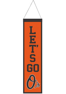 Baltimore Orioles 8x32 Slogan Banner - Black