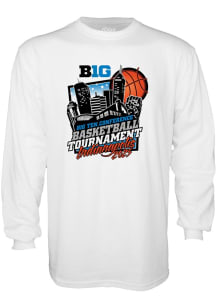 Blue 84 Big Ten White 2025 Big Ten Basketball Tournament Long Sleeve T Shirt