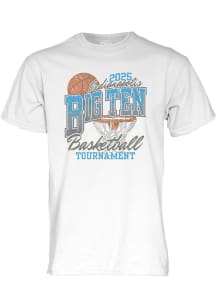 Blue 84 Big Ten White 2025 Big Ten Basketball Tournament Short Sleeve T Shirt