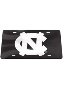 North Carolina Tar Heels Light Blue Silver with Black Background Car Accessory License Plate