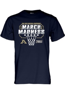 Blue 84 Akron Zips Navy Blue 2025 March Madness Bound Short Sleeve T Shirt