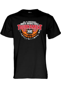 Blue 84 Big 12 Black Mens Basketball Tournament Short Sleeve T Shirt