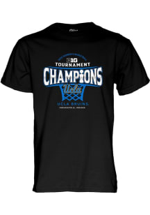 Blue 84 UCLA Bruins Black 2025 Big Ten Womens Basketball Tournament Champions Short Sleeve T Shirt