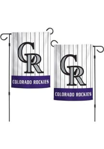 Colorado Rockies 12x18 Applique Garden Flag - Purple