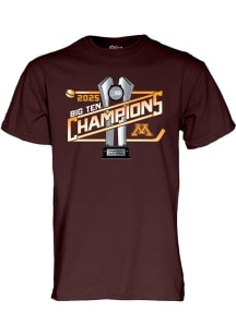 Blue 84 Minnesota Golden Gophers Maroon 2025 Big Ten Mens Hockey Regular Season Champions Short Sl..
