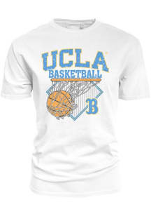 Blue 84 UCLA Bruins White Pivot Man Ringspun Short Sleeve T Shirt