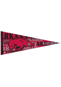 Arkansas Razorbacks 12x30 Premium Felt Pennant - Cardinal