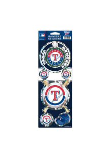 Texas Rangers Prismatic Stickers - Blue