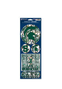 Michigan State Spartans Prismatic Stickers - Green