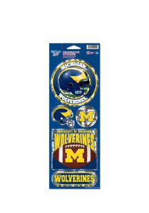 Michigan Wolverines Prismatic Stickers - Blue
