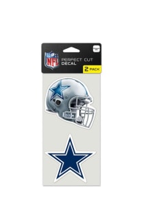 Dallas Cowboys 4x4 2 pack Auto Decal - Navy Blue